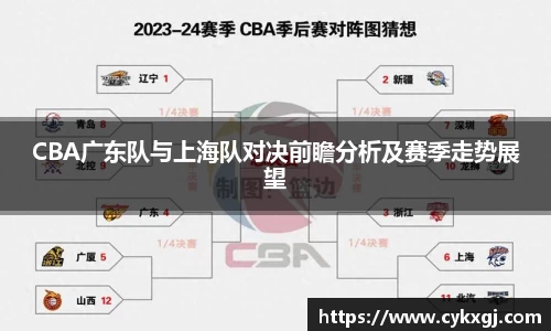 CBA广东队与上海队对决前瞻分析及赛季走势展望